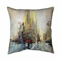 Begin Home Decor 26 x 26 in. Abstract Rainy Street-Double Sided Print Indoor Pillow 5541-2626-CI1